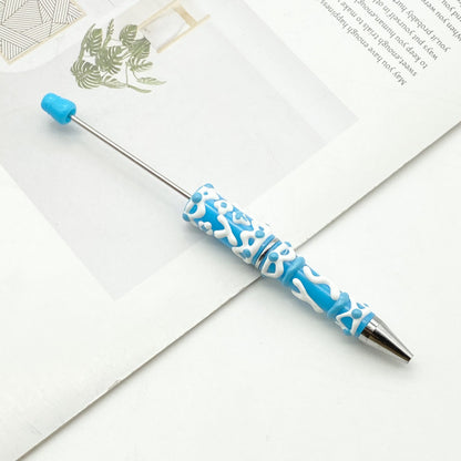 DIY cream hand-painted ballpoint pen hand-painted oil ballpoint pen macaron cream spinning cute pen spot wholesale