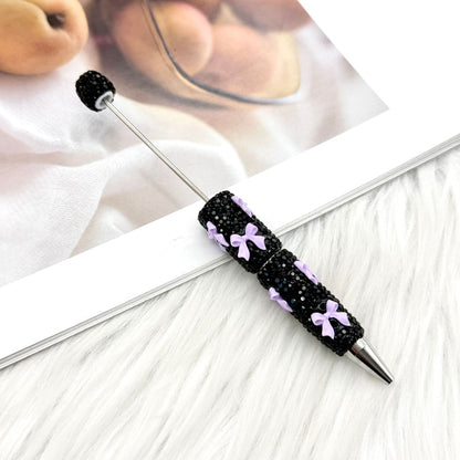 DIY creative bow full diamond  pen multi-color diamond gift pen Valentine's Day series gift pen in stock