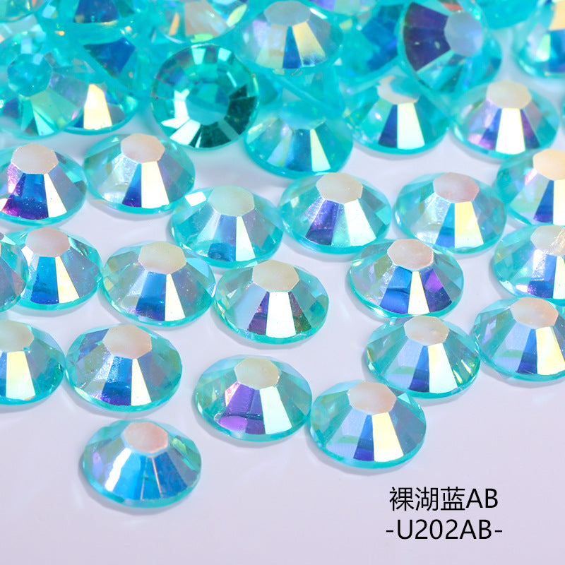 AB Colorful Resin Flat Bottom Rhinestones - Nail Art Clothing Shoes Bag Accessories