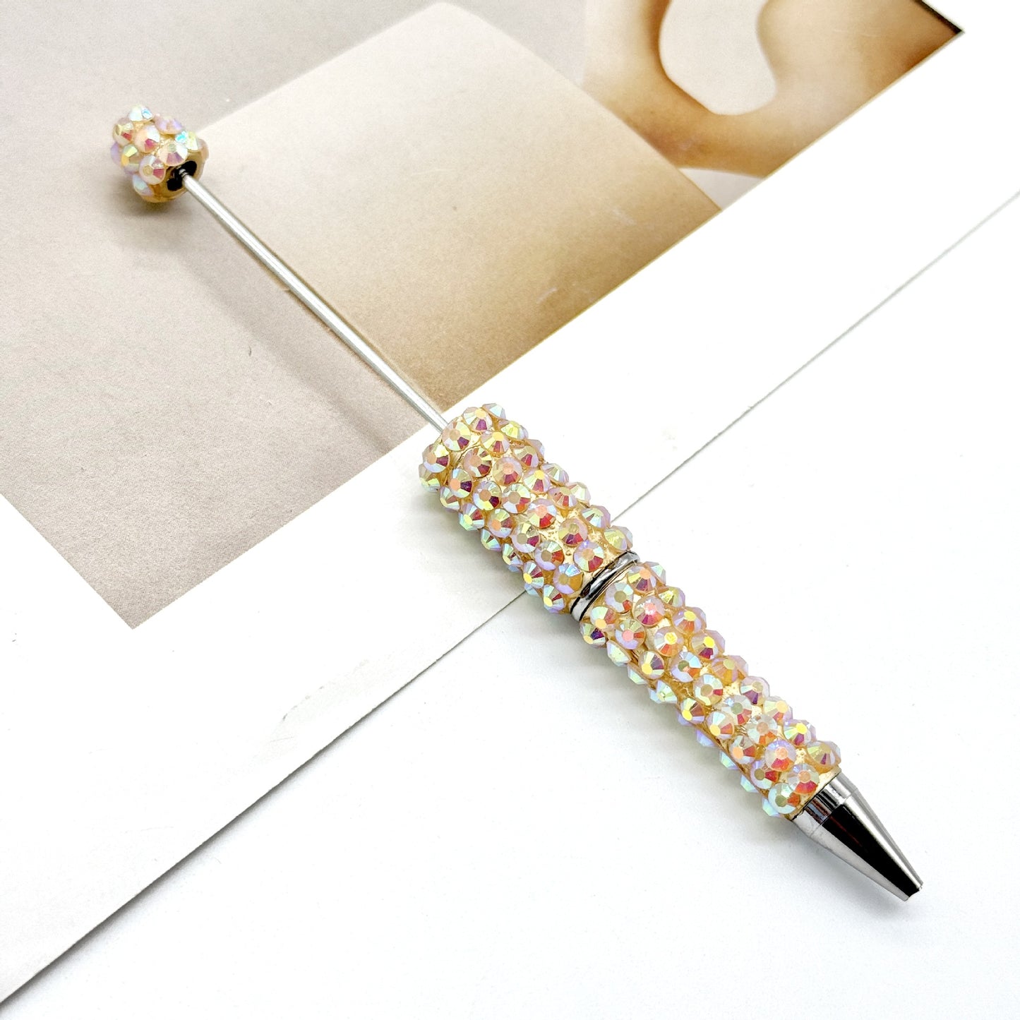 creative DIY diamond-encrusted ballpoint pen broken diamond full diamond ballpoint pen color cute cartoon heavy industry cute pen