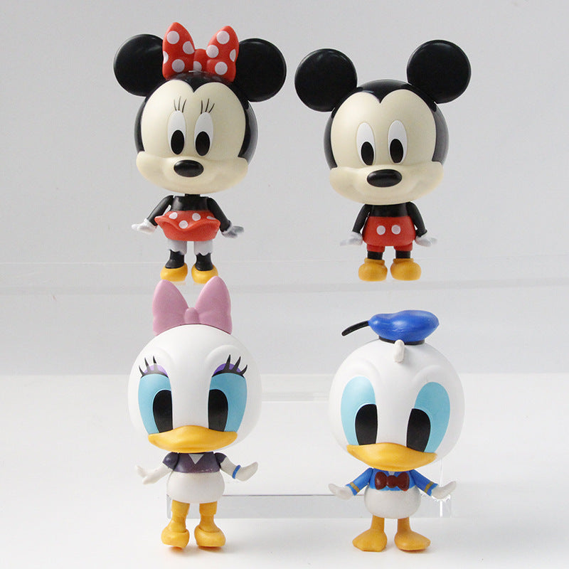 Birthday baking decoration Donald duck doll toy model cake decoration ornament Mickey Mouse car ornament ornament
