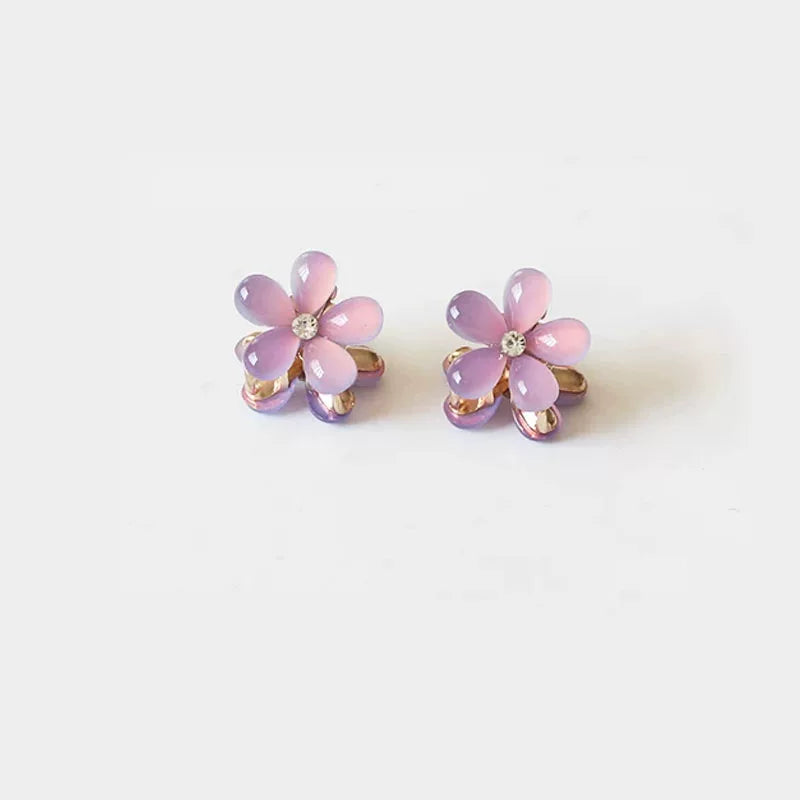 Small mini floral claw clip for women, high-end side, bangs hair clip for front front, delicate princess hair clip