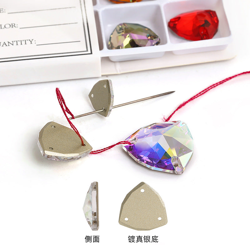 K9 Fat Triangle Flat Bottom - Hand-Stitched Drill Artificial Perforation Hat Jewelry Shoes Accessories