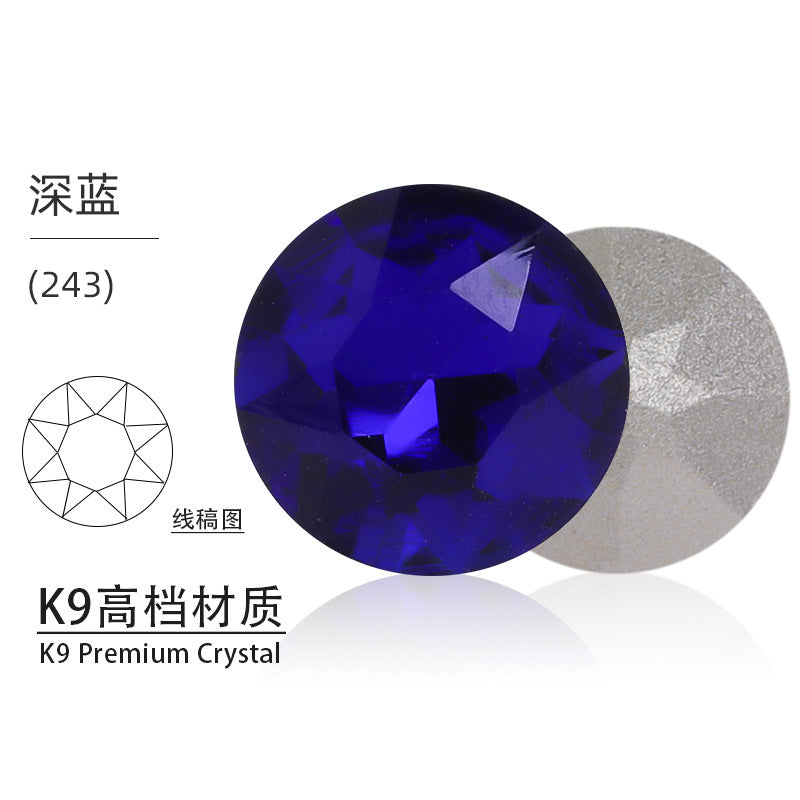 Cross-border K9 gemstone flower crystal glass special-shaped rhinestone headband, phone case crystal accessories, nail art diamond gemstone flower diamond beads