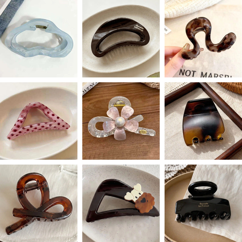 Large Versatile Grab Clip Women's Back of Head Shark Clip Korean Premium Hairpin 2026 Temperament Disc Hair Accessories