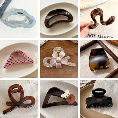 Large Versatile Grab Clip Women's Back of Head Shark Clip Korean Premium Hairpin 2026 Temperament Disc Hair Accessories