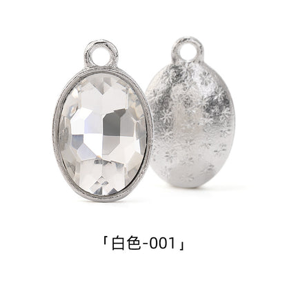 Cross-border wholesale oval pendants, zinc alloy pendants, earrings, bracelets, jewelry accessories, high-appearance oval single pendants