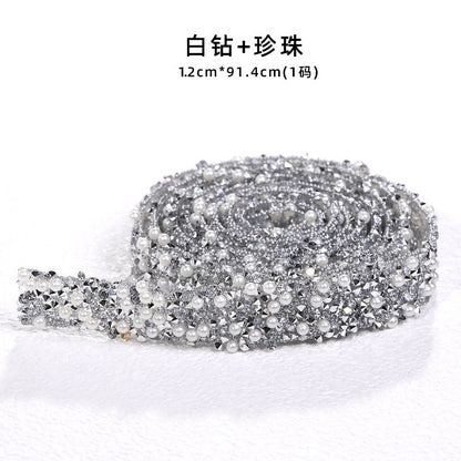 Resin Diamond Rhinestone Strips - Tear-Off Ready-to-Paste Sequins Hot Diamond Shoes Clothing Accessories and DIY crafty