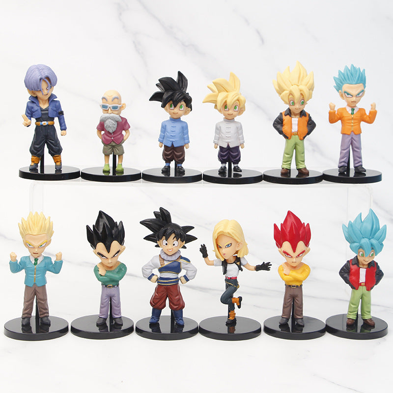 Spot Dragon Ball Figure Monkey King Vegeta Frieza Magic Model Doll Gacha Doll Machine Ornaments