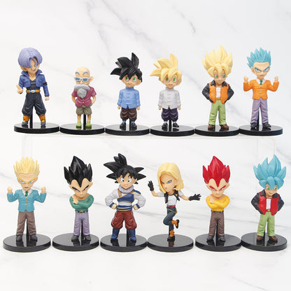 Spot Dragon Ball Figure Monkey King Vegeta Frieza Magic Model Doll Gacha Doll Machine Ornaments