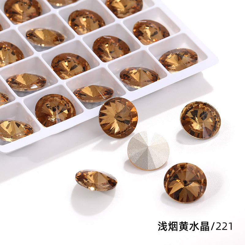 K9 High-End Rhinestone, Satellite, Special-Shaped High-Top Diamond, Wedding Dress, Dress, Crystal Jewelry, Nail Art, Diamond Material, Pointed Bottom Rhinestone