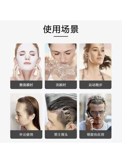 Simple black metal headband for women's face washing, sports invisible men's hairband fixed headband that does not tighten hair clips