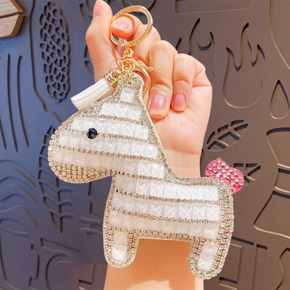 Horse Keychain - Love Pony Mobile Phone Pendant Car Key Chain Student Gift