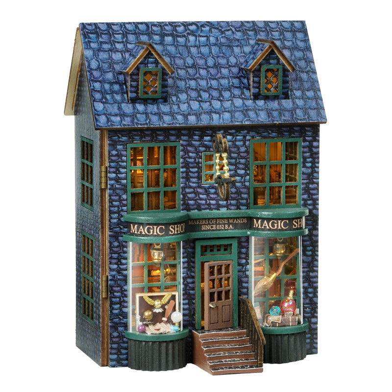 Smart Fun House DIY Cottage New Mini Home Series Wooden Handmade Can Be Opened and Closed Self-made Multi-level Model Gifts