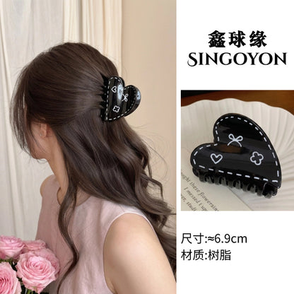 Large Versatile Grab Clip Women's Back of Head Shark Clip Korean Premium Hairpin 2026 Temperament Disc Hair Accessories