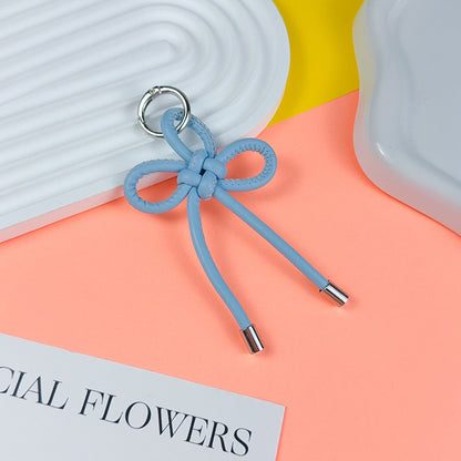 Creative PU leather Chinese knot keychain pendant accessories couple miu bag keychain pendant small gift