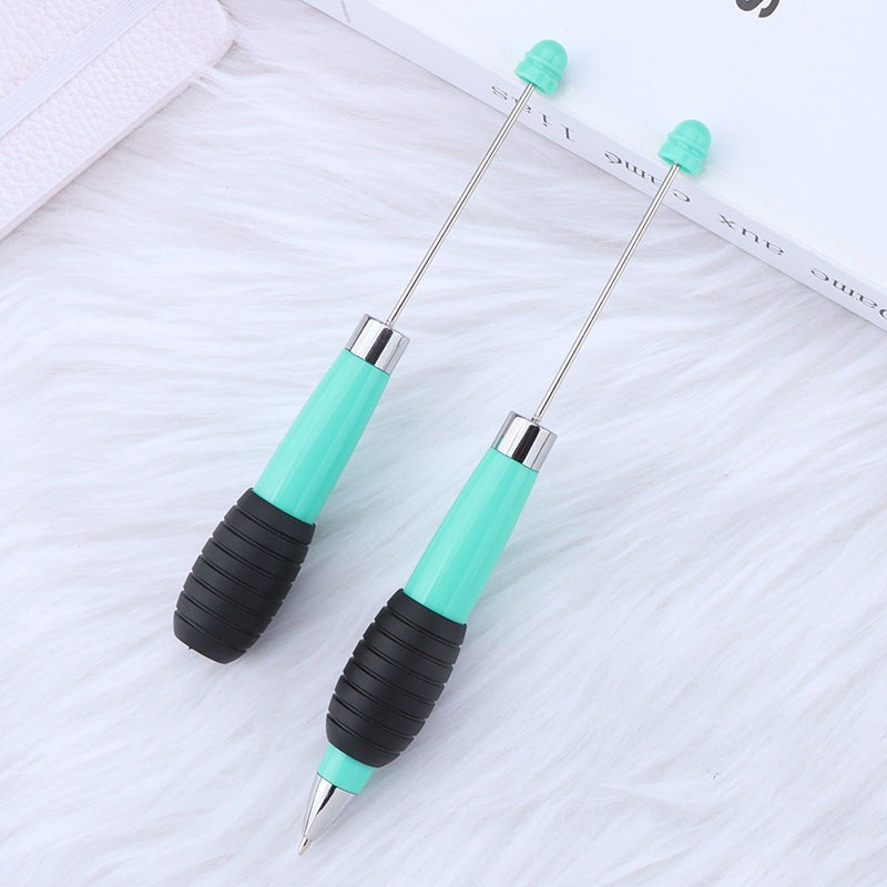 Creative DIY telescopic ballpoint pen, Morandi macaron color rotating telescopic beading, cute love small fresh ballpoint pen
