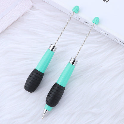 Creative DIY telescopic ballpoint pen, Morandi macaron color rotating telescopic beading, cute love small fresh ballpoint pen