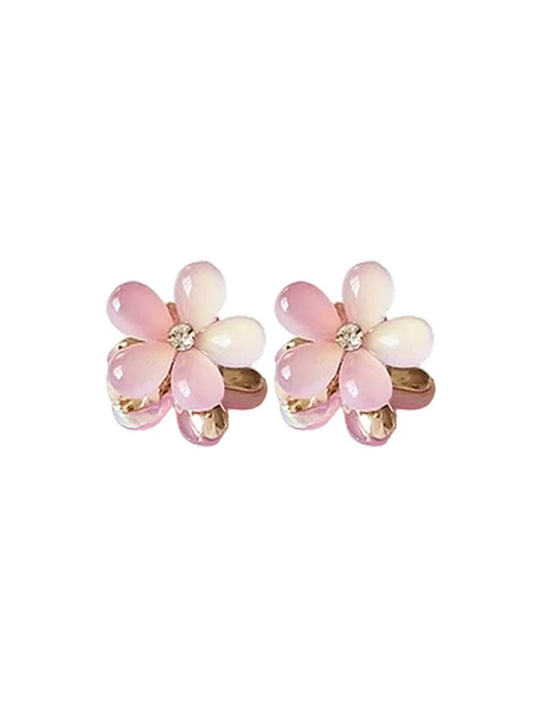Small mini floral claw clip for women, high-end side, bangs hair clip for front front, delicate princess hair clip