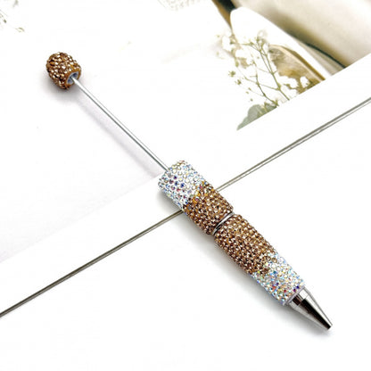 Multi-color gradient full diamond ballpoint pen DIY fun handmade full diamond ballpoint pen educational student stationery gift pen