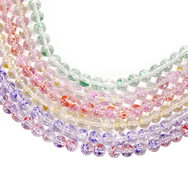 Cross-border DIY new glass pearl bead handmade bead bracelets, necklaces, accessories, and materials available wholesale in stock