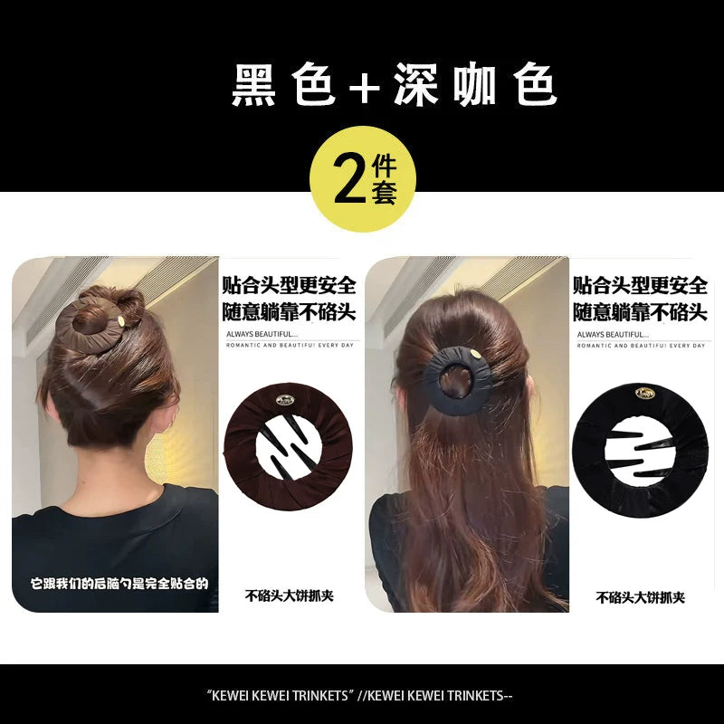 Flat hair clip, large pancake claw clip for women, new style for women, half-tie hair bun hair clip for the back of the head, yoga sports hair clip
