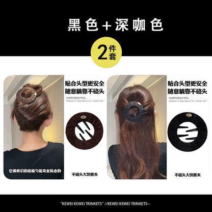 Flat hair clip, large pancake claw clip for women, new style for women, half-tie hair bun hair clip for the back of the head, yoga sports hair clip