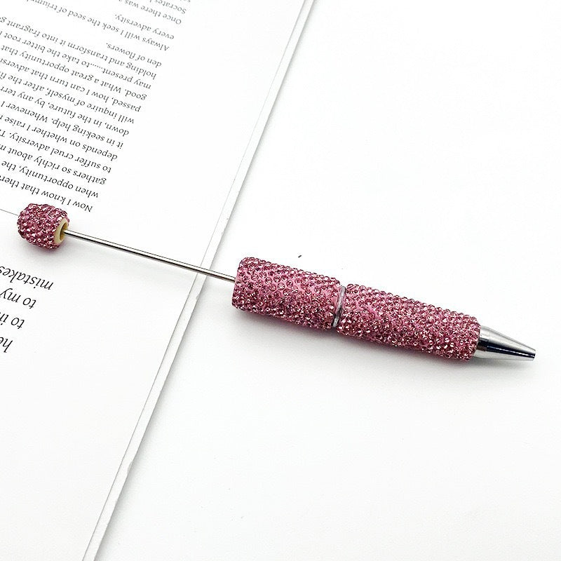 DIY solid color full diamond ballpoint pen exquisite heavy industry rhinestone cute ballpoint pen cross-border hot selling puzzle gift pen