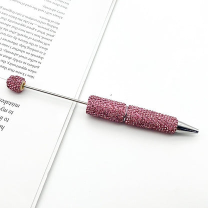 DIY solid color full diamond ballpoint pen exquisite heavy industry rhinestone cute ballpoint pen cross-border hot selling puzzle gift pen