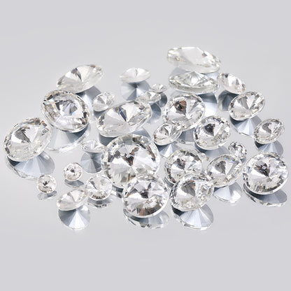 White satellite rhinestone pointed sole irregular diamond phone case, shiny rhinestones, shoes, bags, clothes, hat accessories, nail nail diamond pointed bottom satellite rhinestone