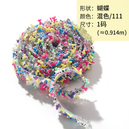Resin Diamond Rhinestone Strips - Tear-Off Ready-to-Paste Sequins Hot Diamond Shoes Clothing Accessories and DIY crafty