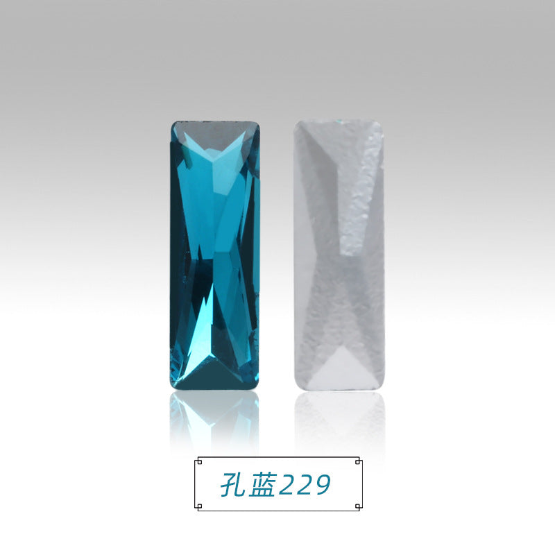 Spot wholesale Rectangular culet, special-shaped, crystal glass diamonds, mobile phone cases, perfume seats, bags and other DIY sticker drills