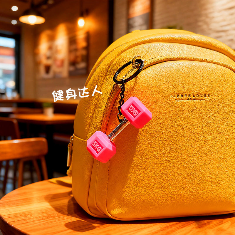 Creative Mini Fitness Dumbbell Series Bag Hanging Accessories Premium Keychain Accessories Accessories Charms Small Gift Pendants