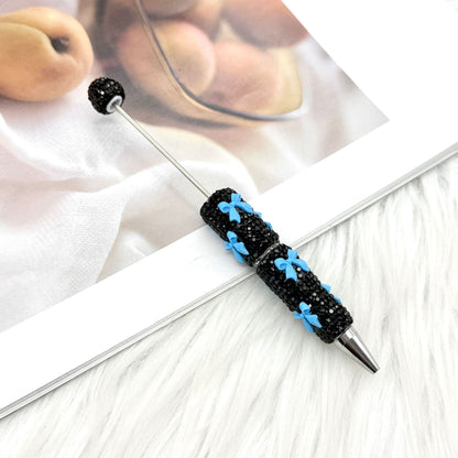 DIY creative bow full diamond  pen multi-color diamond gift pen Valentine's Day series gift pen in stock