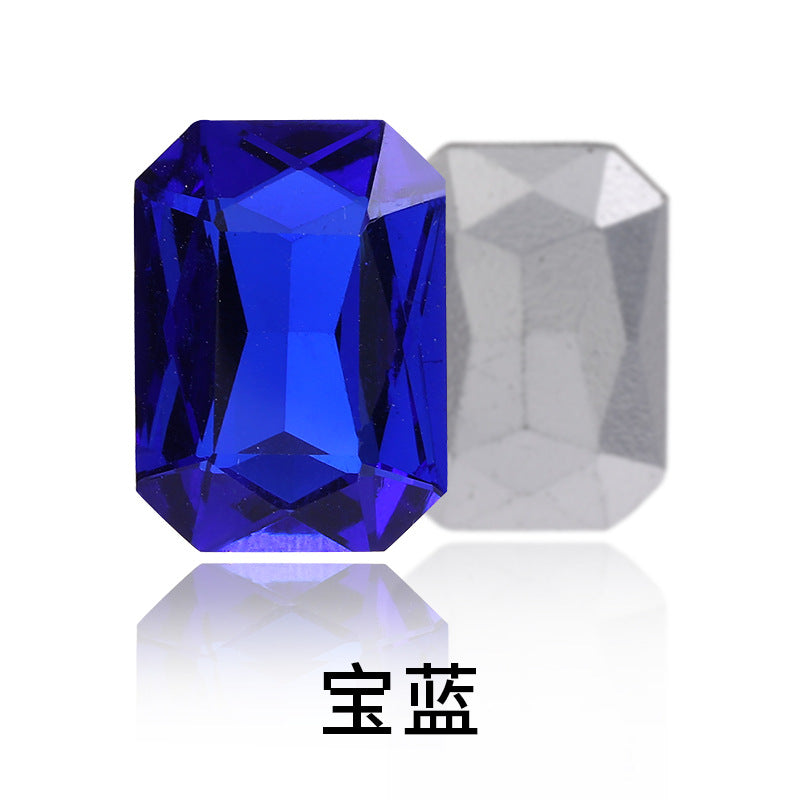 Octagon Pointed Bottom Diamond Rhinestones - Crystal Necklace Earring Tiara Hat Costume Accessories