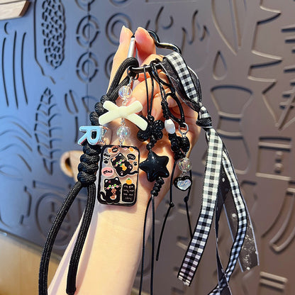 Creative DIY Thousand Grid Bird Bracelet Keychain Small Pendant Couple Miu Series Bag Charm Car Key Chain Accessories