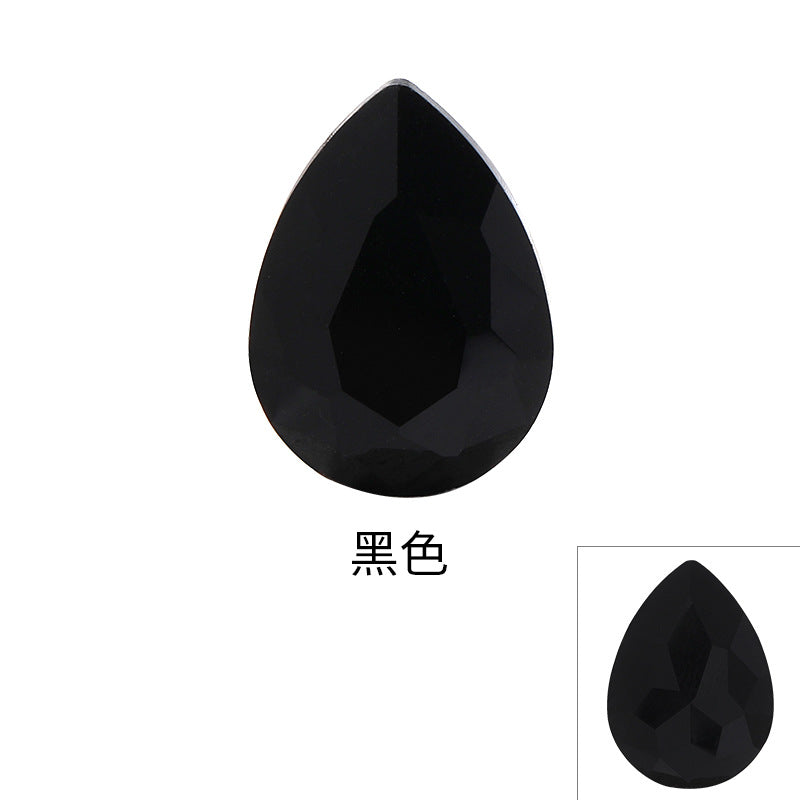 Drop Shape Diamond, Real Silver Plated Bottom Glass, Rhinestone Luggage, Hair Accessories, Accessories, Culet Drop Diamond