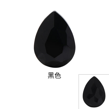 Drop Shape Diamond, Real Silver Plated Bottom Glass, Rhinestone Luggage, Hair Accessories, Accessories, Culet Drop Diamond