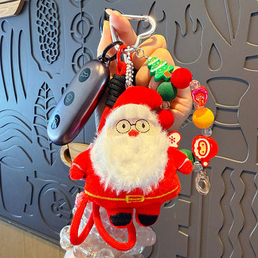 Creative Handmade DIY Plush Christmas Keychain Pendant Santa Miu Series Bag Ornament Small Gift