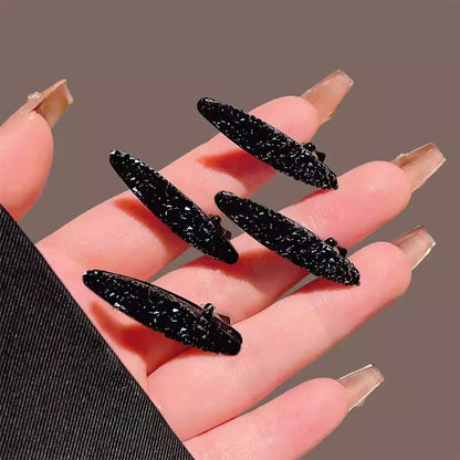 2026 New Super Attractive Side Hair Clip, Small Bangs Hair Clip, Rhinestone Duckbill Clip on the Forehead, Sophisticated Feel
