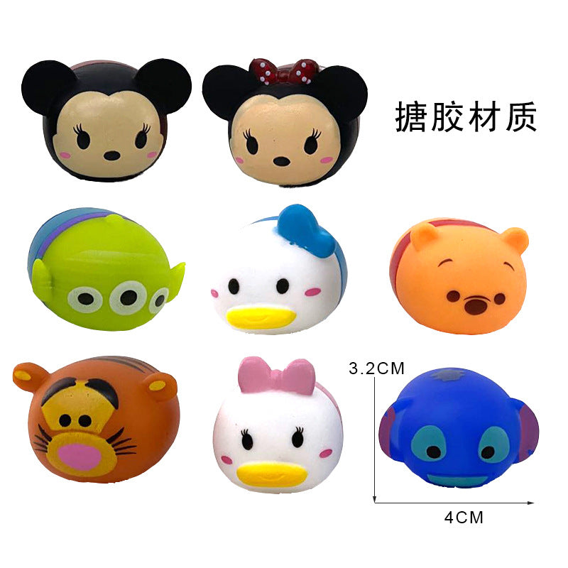 Enamel Jenga Critter Set 8 Pieces Cartoon Critter 8 Pieces Mickey Stizi Cake Ornament