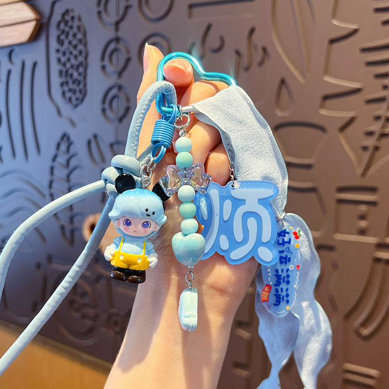 miu is a modi doll bracelet keychain pendant accessories couple DIY bag doll keychain charm wholesale