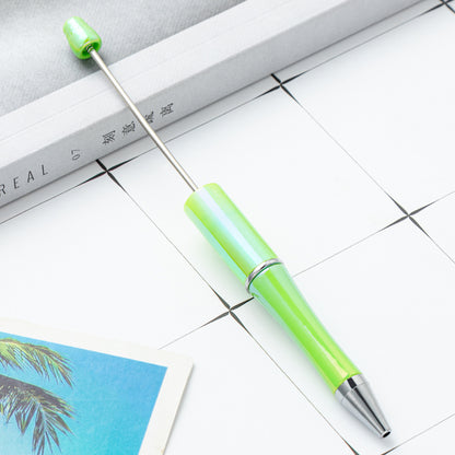 DIY Ballpoint Pen - Wholesale Plastic Printable Logo UV Gradient Beaded Pen