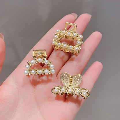 High-end flash diamond metal hair clip, small grab clip for women, bangs clip, side forehead hair clip, Korean headpiece clip, secure hair