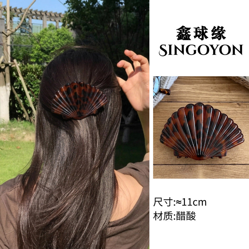 Large Versatile Grab Clip Women's Back of Head Shark Clip Korean Premium Hairpin 2026 Temperament Disc Hair Accessories