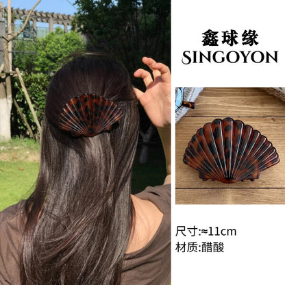 Large Versatile Grab Clip Women's Back of Head Shark Clip Korean Premium Hairpin 2026 Temperament Disc Hair Accessories