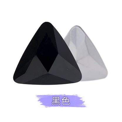 Pointed bottom triangular diamond, irregular rhinestone phone case, diamond attachment, diamond apparel, clothing, shoes, bags, crystal jewelry, accessories, pointed bottom triangular diamond