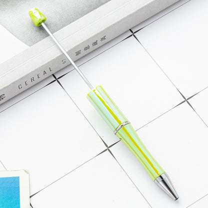 DIY Ballpoint Pen - Wholesale Plastic Printable Logo UV Gradient Beaded Pen