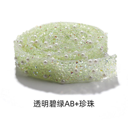 Resin Diamond Rhinestone Strips - Tear-Off Ready-to-Paste Sequins Hot Diamond Shoes Clothing Accessories and DIY crafty
