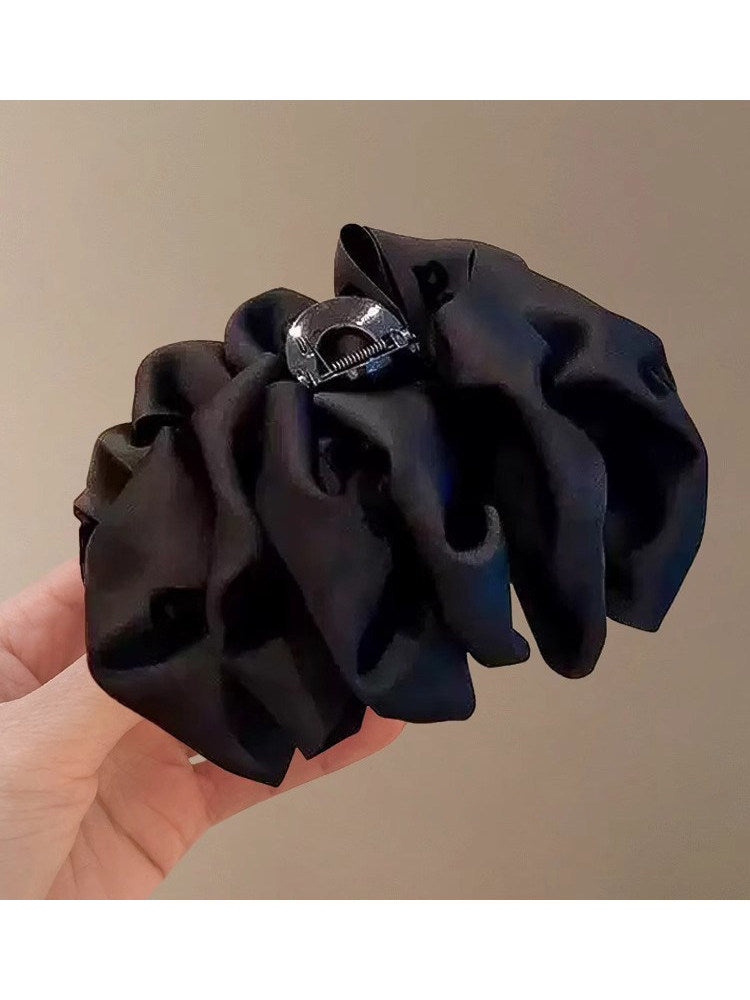 Cloud bubble bow grapple clip women's high-end sense 2026 new hair flower hairpin less hair volume shark clip on the back of the head